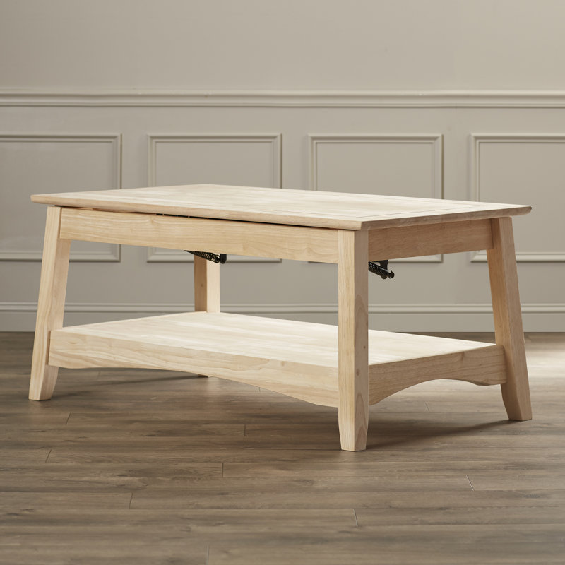 International Concepts Unfinished Wood Bombay Coffee Table with Lift Top & Reviews Wayfair